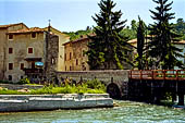 Borghetto di Valeggio. L'antico ponte di legno. 